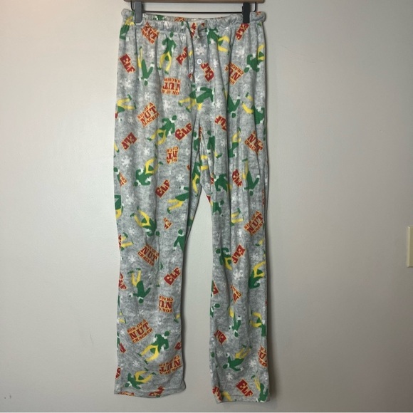 Elf Fleece “Son of a Nutcracker” Pajama Pants Men’s Medium - Picture 1 of 6
